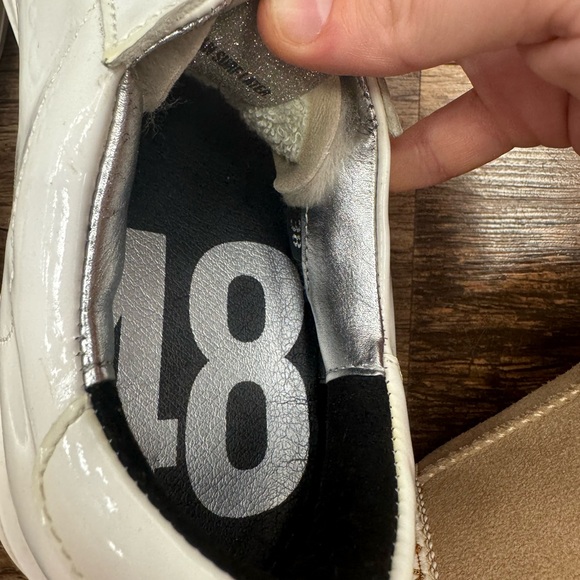 P448 white and silver sneakers lightly worn size 38/7.5 - Picture 6 of 6